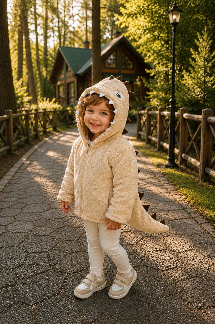 Dinozor Mont Fermuarlı Peluş